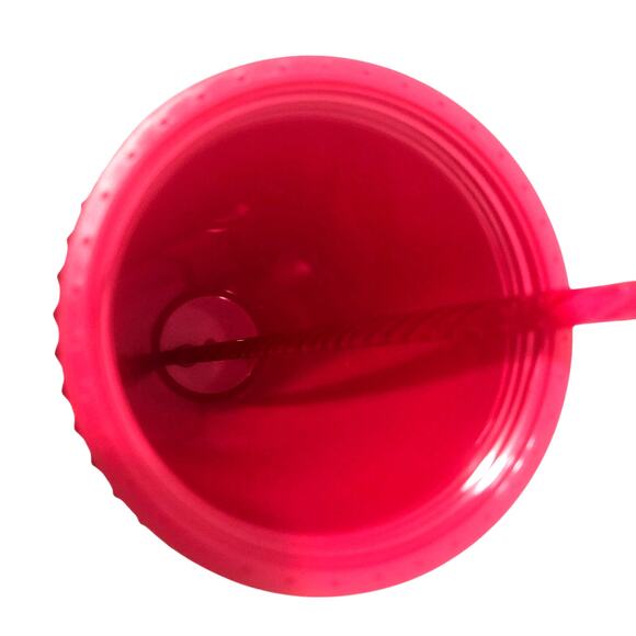 Starbucks 2023 Spring Neon Hot Ruby Pink Jelly Studded Venti 24 OZ Tumbler New - Picture 6 of 7